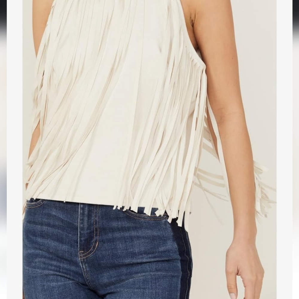 Idyllwind-  Madie Faux Suede Fringe Tank - Picture 8 of 9